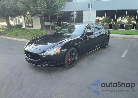 2014 Maserati Quattroporte S z USA, uszkodzony, nr VIN ZAM56RRA6E1089719